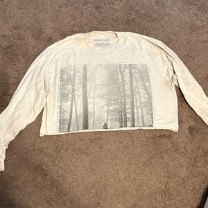 Taylor Swift Folklore Merch Long Sleeve Crop Tee